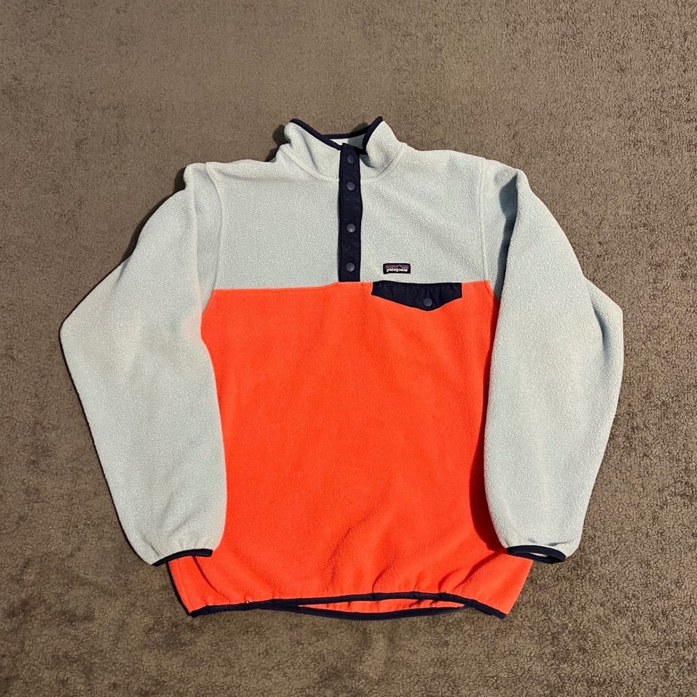 Patagonia Synchilla Snap-T Fleece Pullover Kids XXL 16-18 Colorblock
